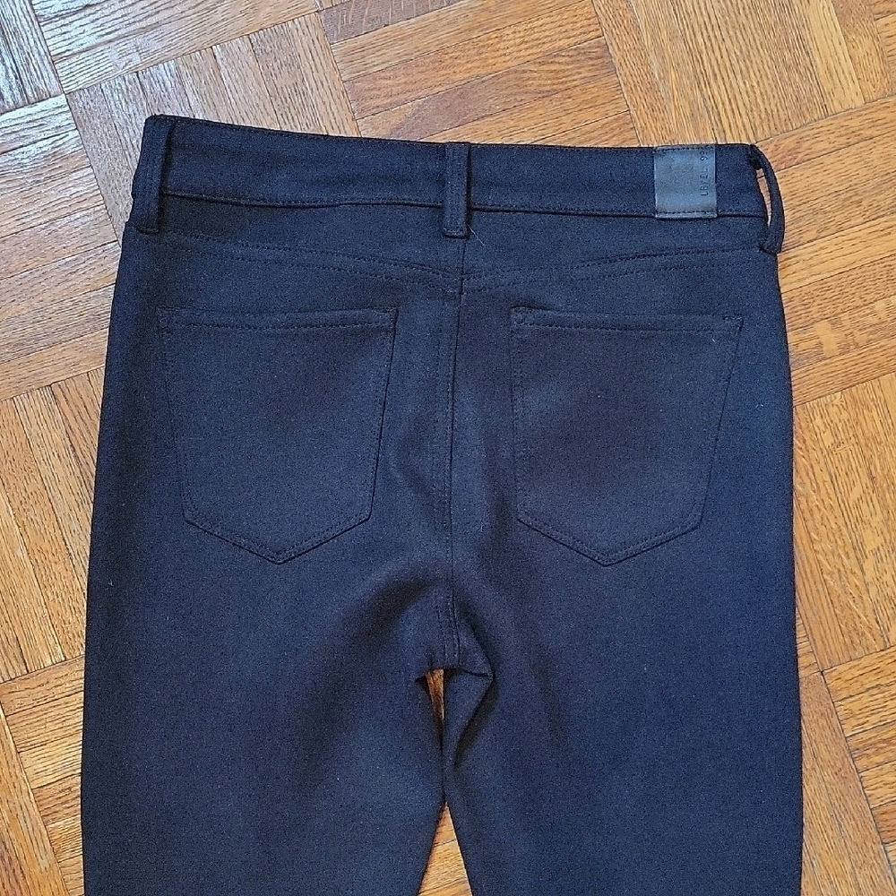 Level 99 Black Velveteen Skinny Pants Size 27 Stretch - Picture 8 of 10
